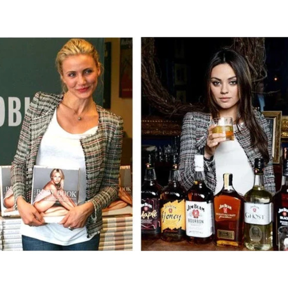 Isabel Marant Etoile Multi-Color Gaylord Classic Tweed Jacket Coat Blazer 40 / 8 - Picture 7 of 9